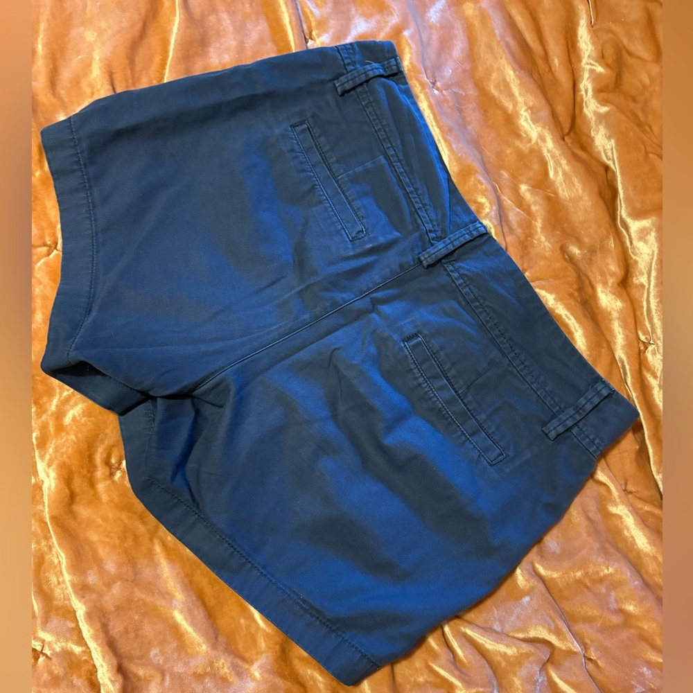 Navy Blue The Callahan Shorts Casual Cotton Chino Flat Front Preppy Style Summer - Picture 2 of 9